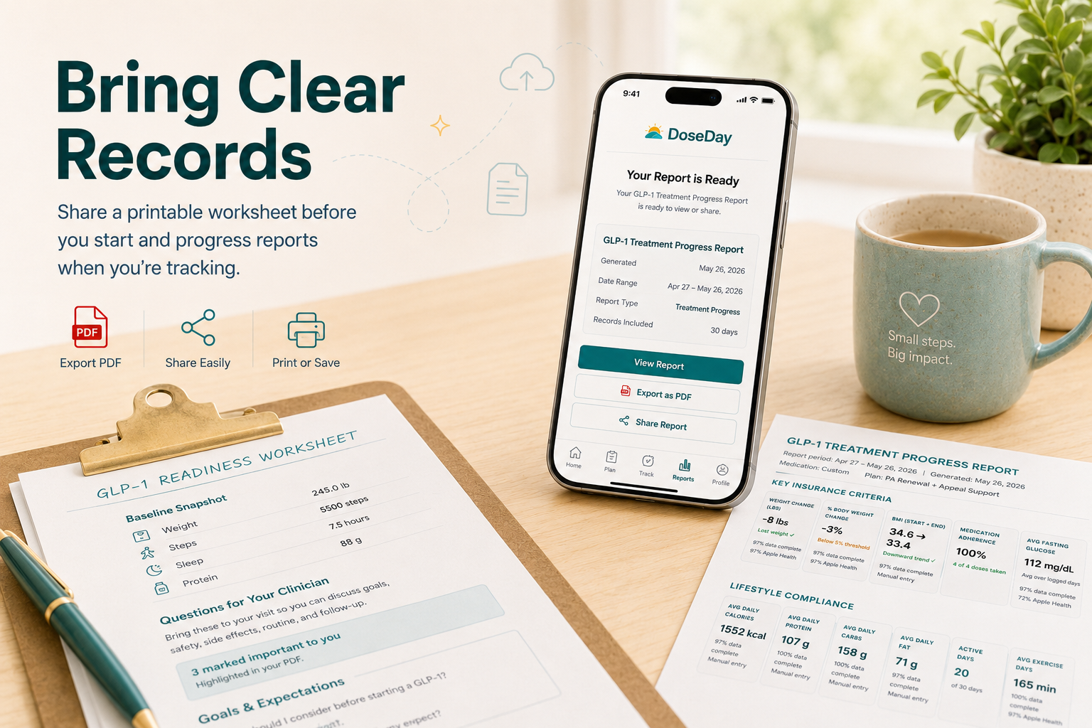 Bring clear records to your clinician
