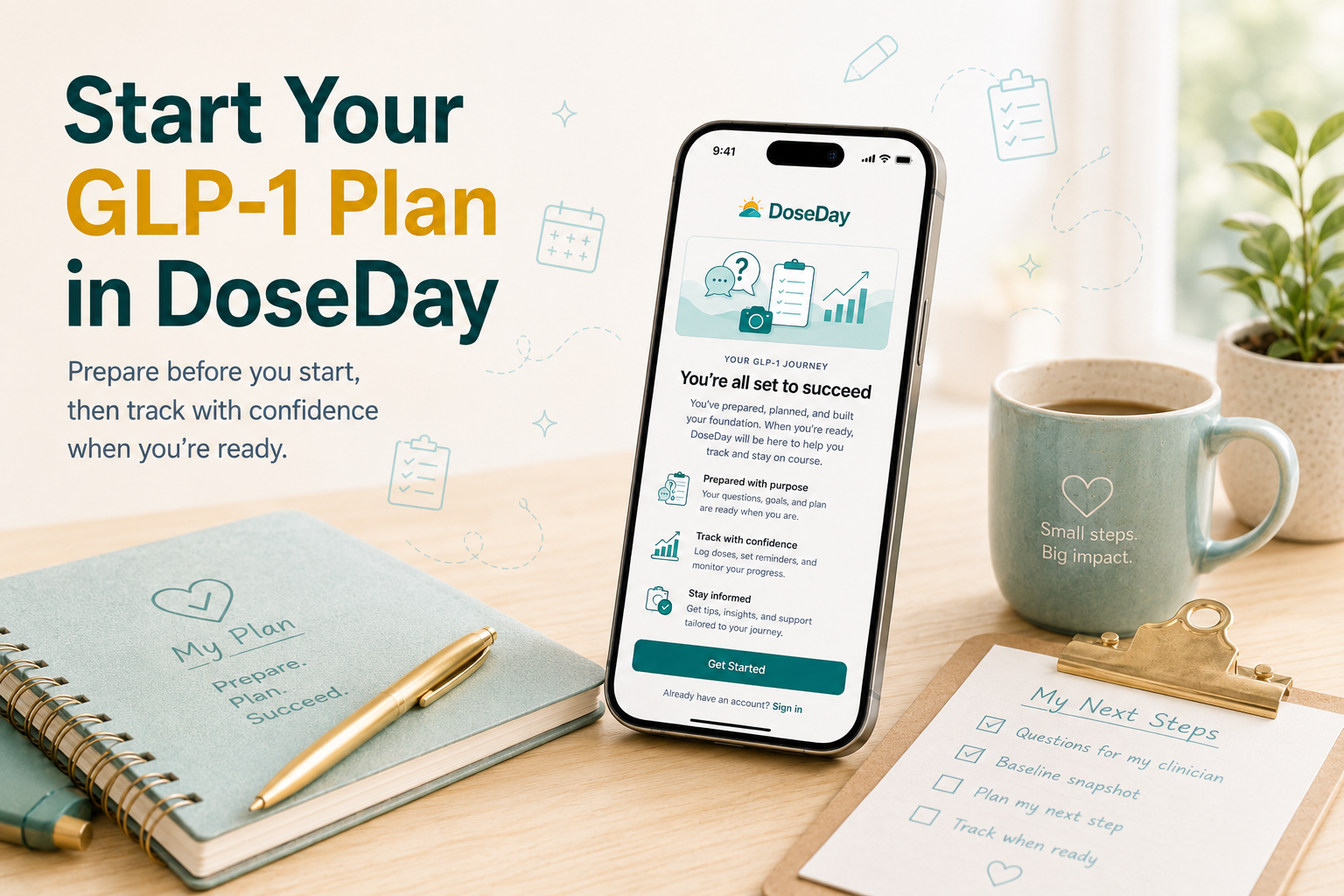 Start your GLP-1 plan in DoseDay